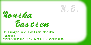 monika bastien business card