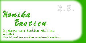 monika bastien business card